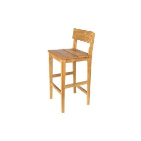  Fonteyn | Barkruk Bongo | Teak met Rugleuning 751316-10